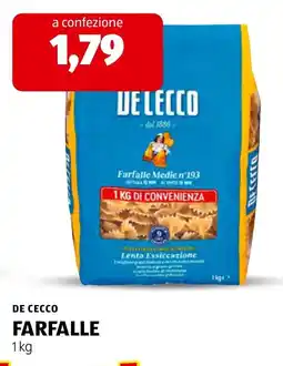 ALDI De Cecco Farfalle offerta