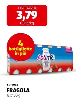 ALDI Actimel Fragola offerta