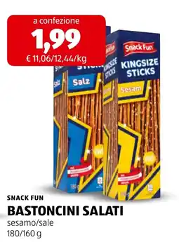 ALDI Snack Fun bastoncini salati offerta