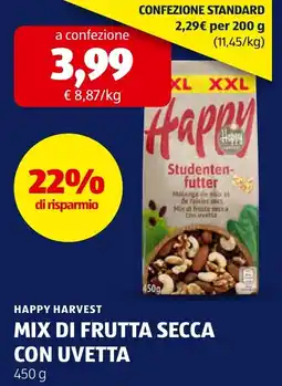 ALDI Happy Harvest Mix di frutta secca con uvetta offerta