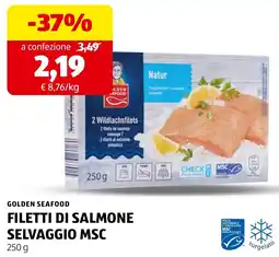 ALDI Golden Seafood Filetti di salmone selvaggio MSC offerta