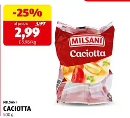 ALDI Milsani Caciotta offerta