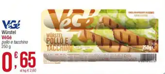 Würstel VéGé pollo e tacchino