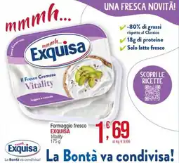 Maxi Sidis Formaggio fresco Exquisa Vitality offerta