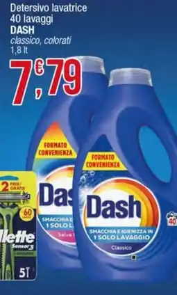 Maxi Sidis Detersivo lavatrice Dash classico offerta