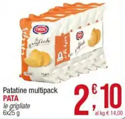 Maxi Sidis Patatine multipack PATA le grigliate offerta