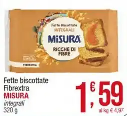Maxi Sidis Fette biscottate Fibrextra Misura integrali offerta