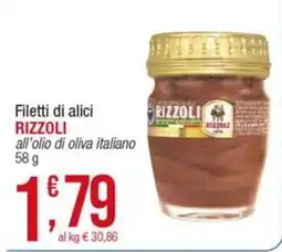 Maxi Sidis Filetti di alici RIZZOLI all’olio di oliva italiano offerta