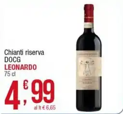 Maxi Sidis Chianti riserva DOCG LEONARDO offerta