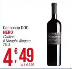 Maxi Sidis Cannonau DOC Nero offerta