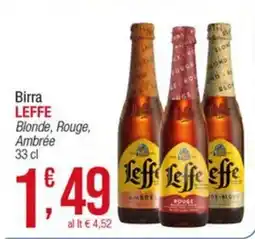 Maxi Sidis Birra Leffe Blonde, Rouge, Ambree offerta