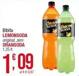 Maxi Sidis Bibita Lemonsoda original, zero Oransoda offerta