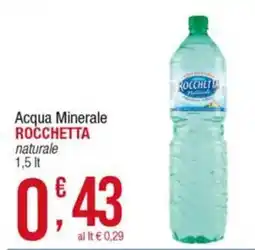 Maxi Sidis Acqua Minerale Rocchetta naturale offerta
