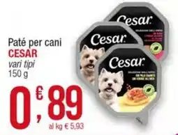 Maxi Sidis Paté per cani Cesar offerta
