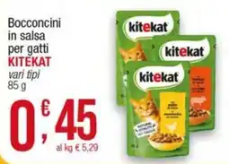 Maxi Sidis Bocconcini in salsa per gatti Kitekat offerta