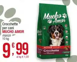 Maxi Sidis Crocchette per cani Mucho Amor manzo offerta