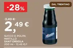 Orvea Succo e polpa mirtillo Sant'Orsola offerta