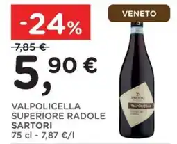 Orvea Valpolicella superiore radole Sartori offerta