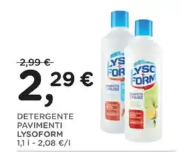 Orvea Detergente pavimenti Lysoform offerta