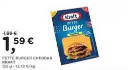 Orvea Fette burger cheddar Kraft offerta