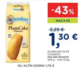 Orvea PlumCake Classico Mulino Bianco offerta