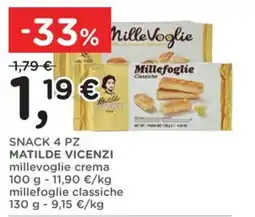 Orvea Matilde Vicenzi millefoglie crema millefoglie classiche offerta