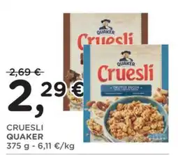 Orvea Cruesli Quaker offerta