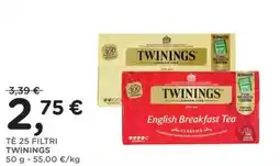 Orvea Tè 25 filtri Twinings offerta