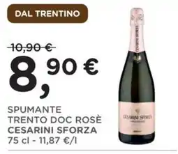 Orvea Spumante Trento Doc Rosè Cesarini Sforza offerta