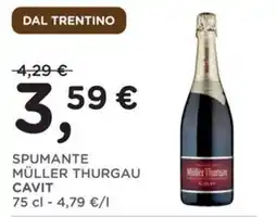 Orvea Spumante Müller Thurgau Cavit offerta