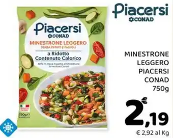 Minestrone leggero Piacersi Conad