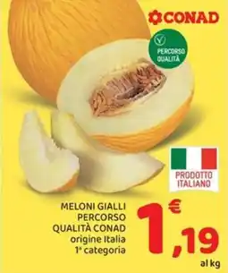 Conad City Meloni gialli Percorso Qualità Conad offerta