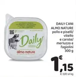 Conad City Daily Cani Almo Nature pollo e piselli offerta