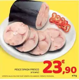 Conad City Pesce spada fresco a tranci offerta