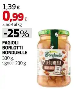 Extracoop Fagioli borlotti Bonduelle offerta