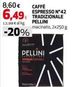 Extracoop Caffè espresso n°42 tradizionale Pellini offerta