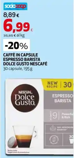 Extracoop Caffè in capsule Espresso Barista Dolce Gusto Nescafé offerta
