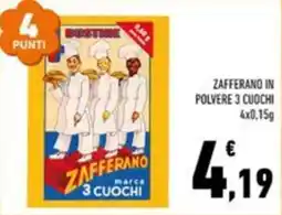 Conad Margherita Zafferano in polvere 3 cuochi offerta