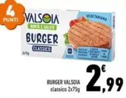 Conad Margherita Burger Valsoia classico offerta