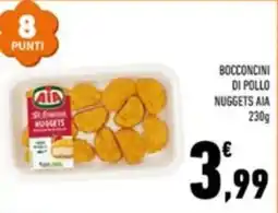 Conad Margherita Bocconcini di pollo nuggets AIA offerta