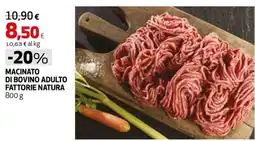 Extracoop Macinato di bovino adulto Fattorie Natura offerta