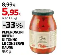 Extracoop Peperoncini ripieni di tonno Le conserve Daune offerta