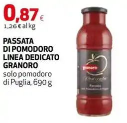 Extracoop Passata di pomodoro linea dedicato granoro offerta