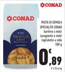 Conad City Conad tagliatelle a nido offerta