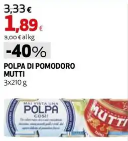 Extracoop Polpa di pomodoro Mutti offerta