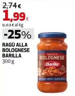 Extracoop Ragù alla bolognese Barilla offerta
