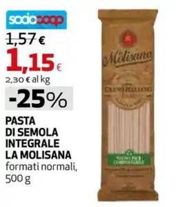 Extracoop Pasta di semola integrale la molisana offerta