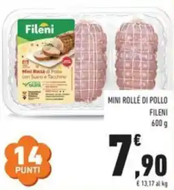 Conad City Mini Rollè di Pollo con Suino e Tacchino Fileni offerta