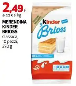 Extracoop Merendina Kinder Brioss classica offerta