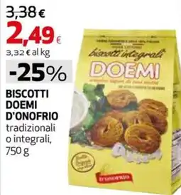 Extracoop Biscotti Doemi D'Onofrio offerta